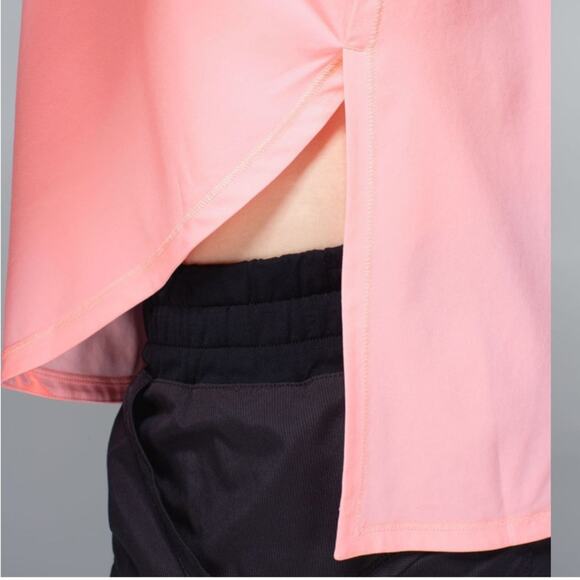 Lululemon Tank Run Split Single Coral SZ 10 - Picture 5 of 12